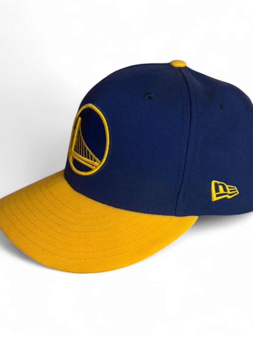New Era Warriors Two-Tone Cap in Navy and Yellow